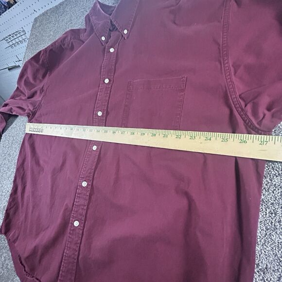 Eddie Bauer Shirt Mens XXL Red Long Sleeve Button Up Utility Outdoor Barn Chore - Picture 8 of 15